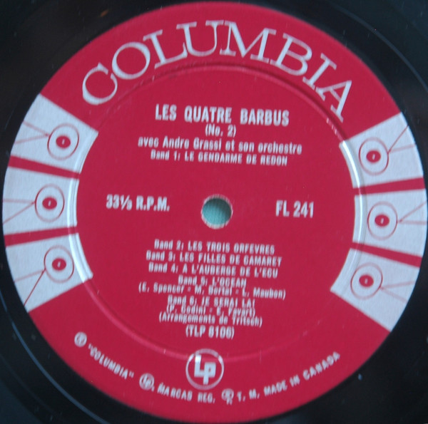 Les Quatre Barbus - Les Quatre Barbus 2 | Columbia (FL.241) - 3