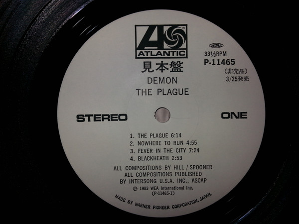Demon - The Plague | Atlantic (P-11465) - 3 Demon - The Plague | Atlantic (P-11465) - 3
