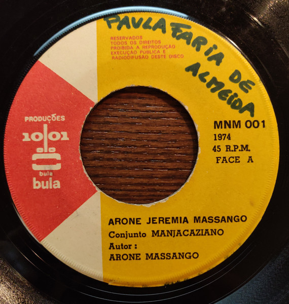 Conjunto Manjacaziano - Arone Jeremias Massango | Produções 1001 Bula Bula (MNM 001) - 3