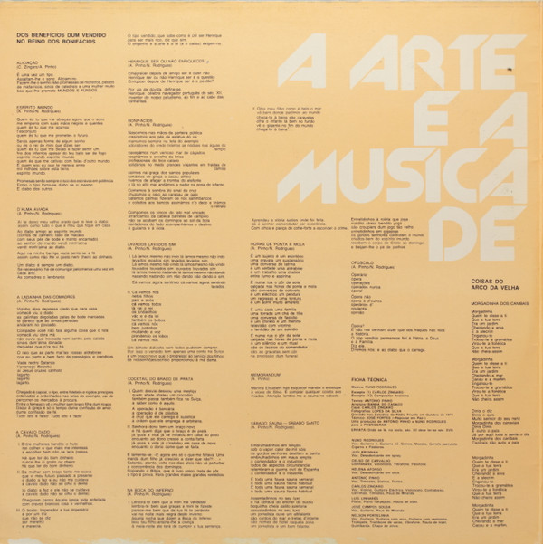 Banda Do Casaco - A Arte E A Música De Banda Do Casaco | Philips (6610 030) - 3