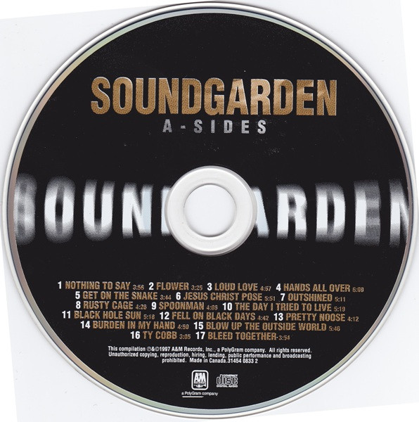 Soundgarden - A-Sides | A&M Records (31454 0833 2) - 3 Soundgarden - A-Sides | A&M Records (31454 0833 2) - 3