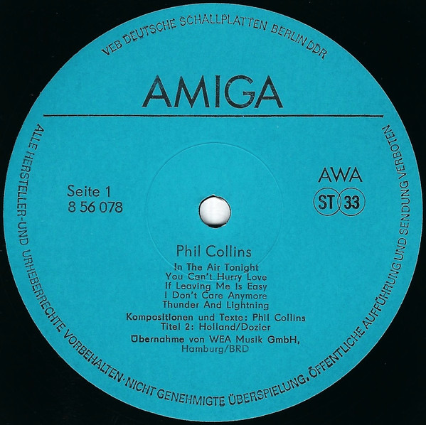 Phil Collins - Phil Collins | AMIGA (8 56 078) - 3 Phil Collins - Phil Collins | AMIGA (8 56 078) - 3