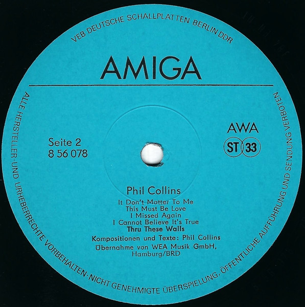 Phil Collins - Phil Collins | AMIGA (8 56 078) - 4 Phil Collins - Phil Collins | AMIGA (8 56 078) - 4