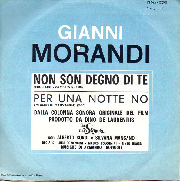 Gianni Morandi - Non Son Degno Di Te | RCA Italiana (PM45-3290) - 2