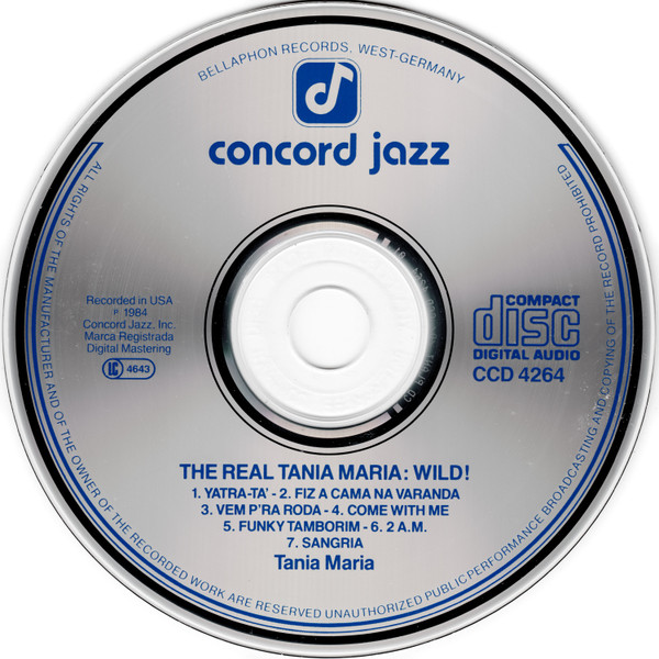 Tania Maria - The Real Tania Maria: Wild! | Concord Jazz (CCD 4264) - 3 Tania Maria - The Real Tania Maria: Wild! | Concord Jazz (CCD 4264) - 3