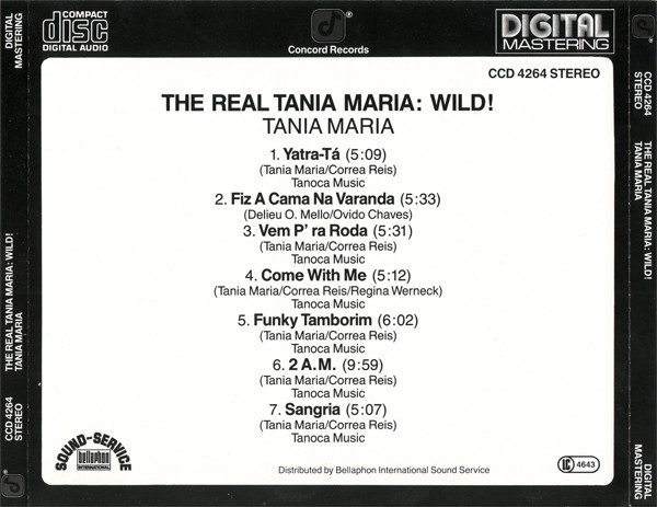 Tania Maria - The Real Tania Maria: Wild! | Concord Jazz (CCD 4264) - 2 Tania Maria - The Real Tania Maria: Wild! | Concord Jazz (CCD 4264) - 2