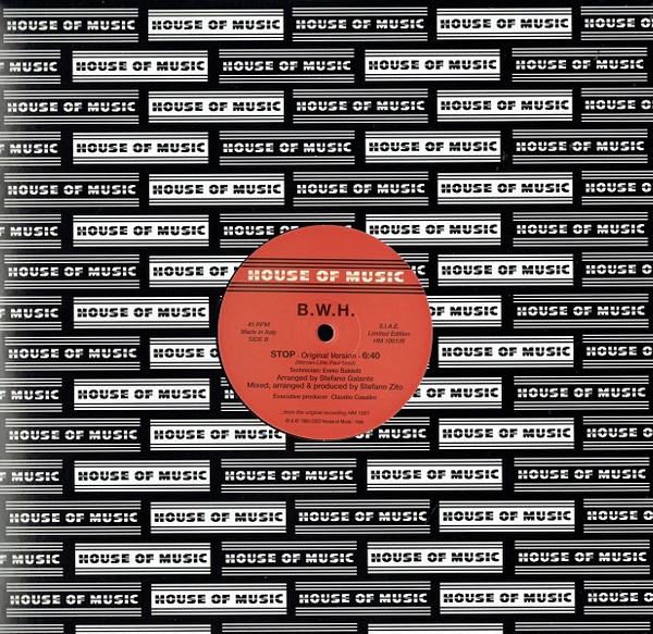 B.W.H. - Livin' Up (Original Version) | House Of Music (HM 1001/R) - 2