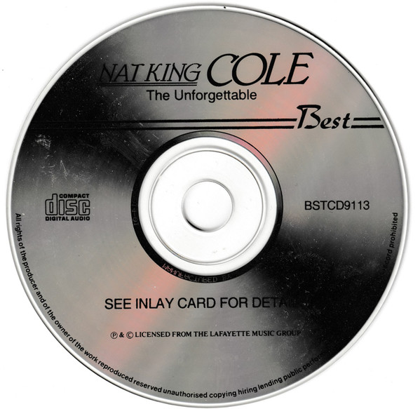 Nat King Cole - The Unforgettable | Best (BSTCD9113) - 3