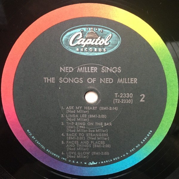 Ned Miller - The Songs Of Ned Miller | Capitol Records (T-2330) - 4