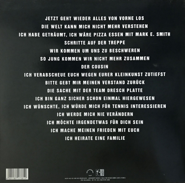 Tocotronic - Wir Kommen Um Uns Zu Beschweren | L'Age D'Or (LADO 17038-1) - 3 Tocotronic - Wir Kommen Um Uns Zu Beschweren | L'Age D'Or (LADO 17038-1) - 3