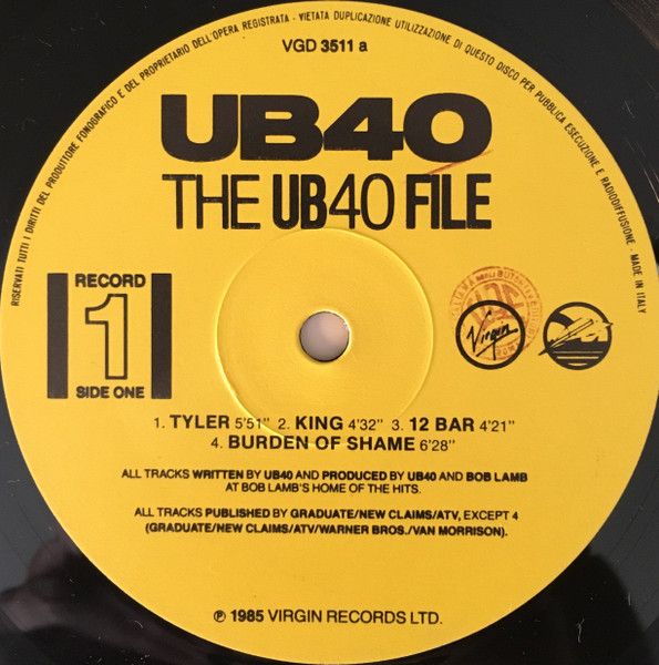 UB40 - The UB40 File | Virgin (VGD 3511) - 4 UB40 - The UB40 File | Virgin (VGD 3511) - 4