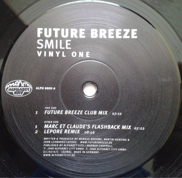 Future Breeze - Smile | Alphabet City (ALPH 0009-6)