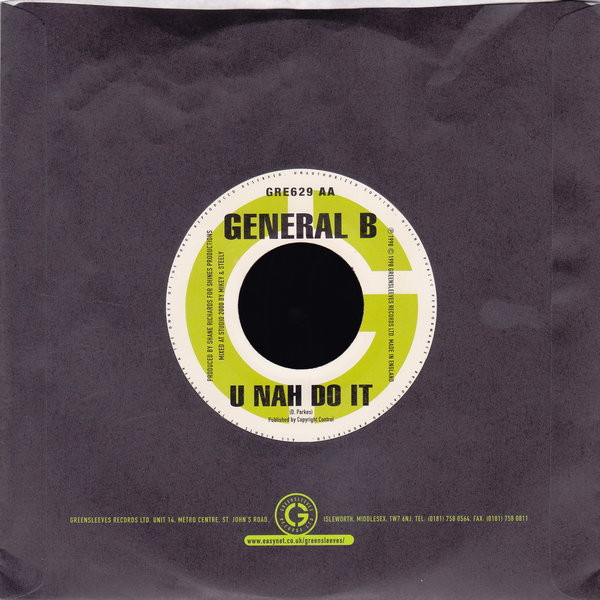 Mr. Vegas / General B - Hit Him Back / U Nah Do It | Greensleeves Records (GRE629) - 4