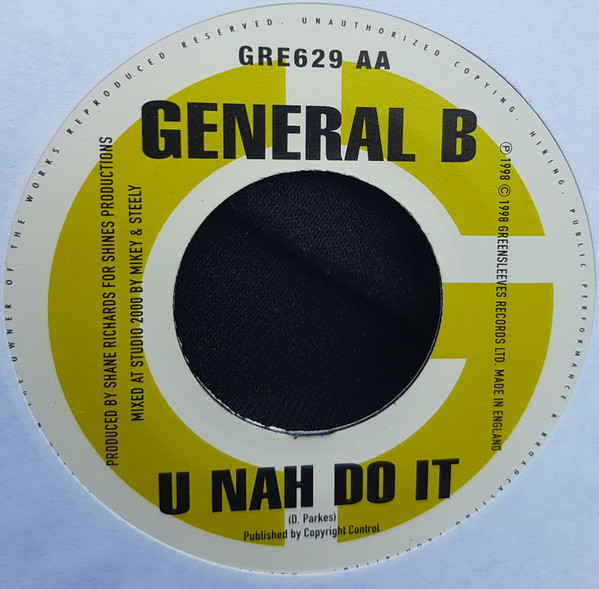 Mr. Vegas / General B - Hit Him Back / U Nah Do It | Greensleeves Records (GRE629) - 2