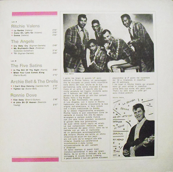 Ritchie Valens / The Angels / The Five Satins / Archie Bell & The Drells / Ronnie Dove - Ritchie Valens / The Angels / The Five Satins / Archie Bell & The Drells / Ronnie Dove | Curcio (GSR - 33) - 2