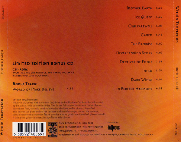 Within Temptation - Mother Earth CD | DSFA Records (DSFA1022) - 2 Within Temptation - Mother Earth CD | DSFA Records (DSFA1022) - 2