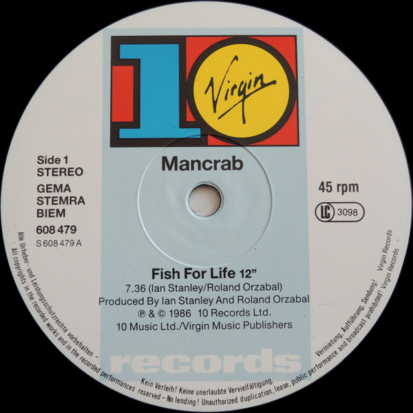 Mancrab - Fish For Life | 10 Records (608 479) - main Mancrab - Fish For Life | 10 Records (608 479) - main