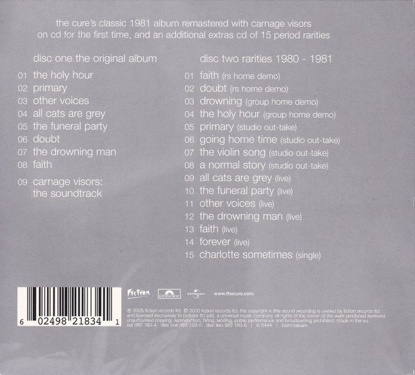 The Cure - Faith | Fiction Records (982 183-4) - 4