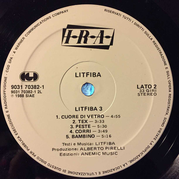 Litfiba - Litfiba3 | CGD (9031 70382-1) - 4