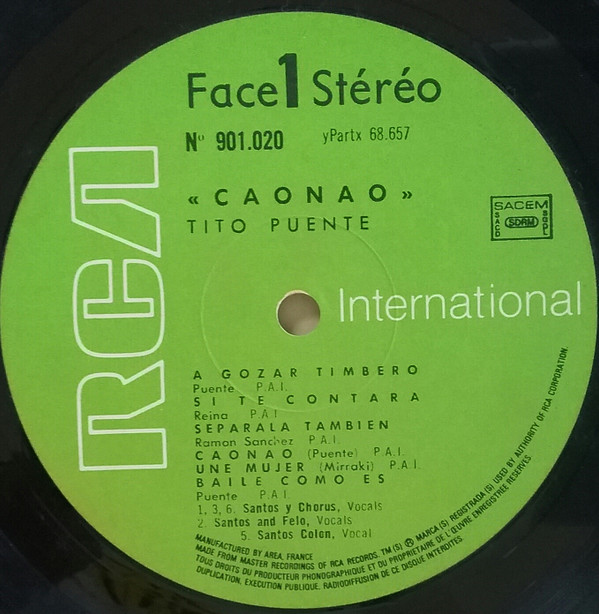 Tito Puente And His Orchestra - Caonao | RCA International (901 020) - 4