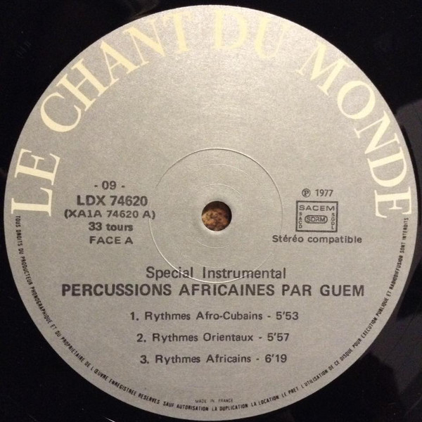 Guem - Rythmes Africains, Afro-Cubains Et Orientaux | Le Chant Du Monde (LDX 74620) - 3 Guem - Rythmes Africains, Afro-Cubains Et Orientaux | Le Chant Du Monde (LDX 74620) - 3