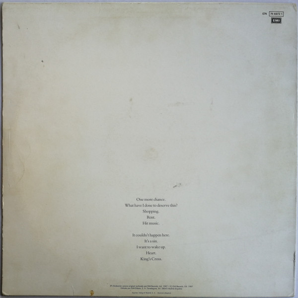 Pet Shop Boys - Actually | EMI (074 74 6972 1) - 2 Pet Shop Boys - Actually | EMI (074 74 6972 1) - 2
