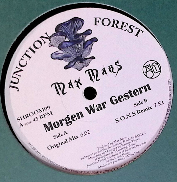 Max Mars - Morgen War Gestern | Junction Forest (SHROOM09) - 2