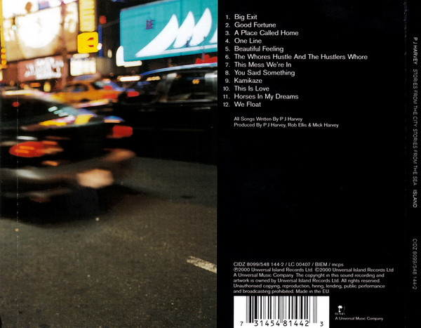 PJ Harvey - Stories From The City, Stories From The Sea | Island Records (CIDZ 8099) - 2