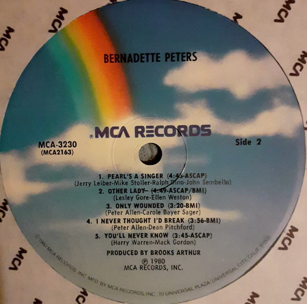 Bernadette Peters - Bernadette Peters | MCA Records (MCA-3230) - 4 Bernadette Peters - Bernadette Peters | MCA Records (MCA-3230) - 4