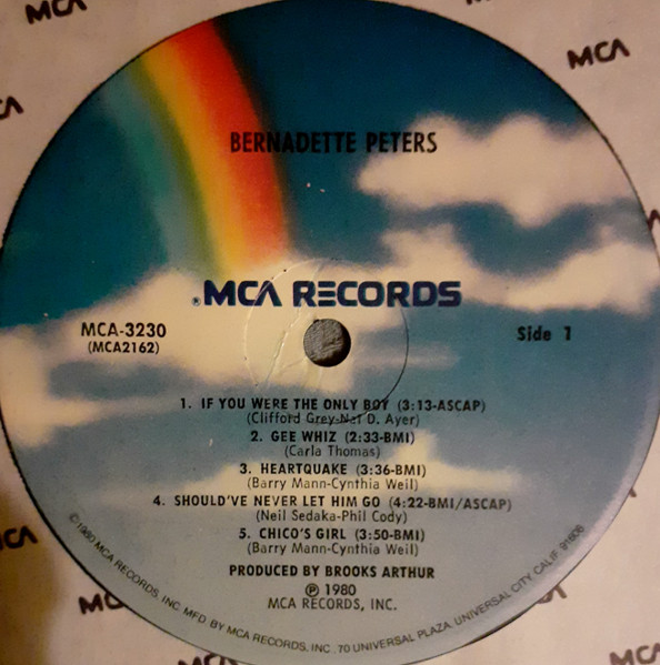 Bernadette Peters - Bernadette Peters | MCA Records (MCA-3230) - 3 Bernadette Peters - Bernadette Peters | MCA Records (MCA-3230) - 3