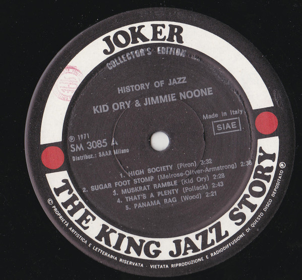 Kid Ory & Jimmie Noone - Kid Ory & Jimmie Noone | Joker (SM 3085) - 2