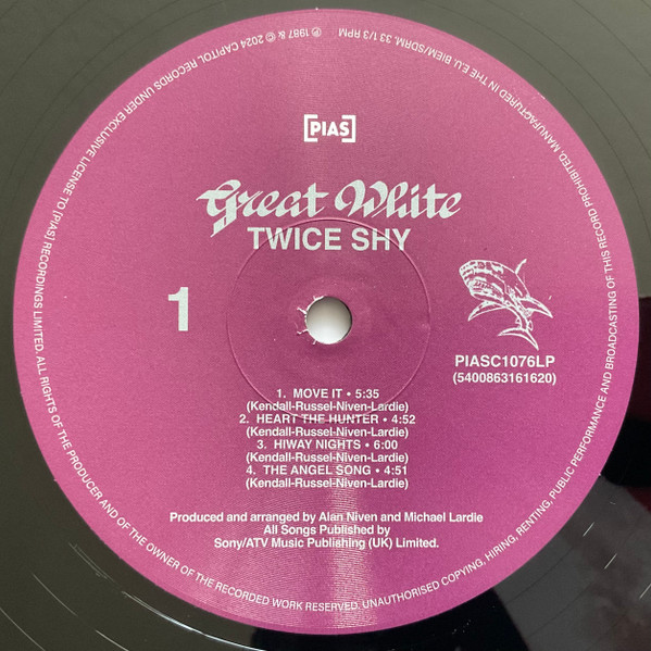 Great White - ...Twice Shy | [pias] (PIASC1076LP) - 3