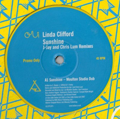 Linda Clifford - Sunshine (J-Jay And Chris Lum Remixes) | One Little Indian (911TP 12P1) - main