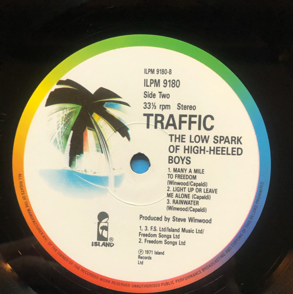 Traffic - The Low Spark Of High Heeled Boys | Island Records (ILPM 9180) - 4