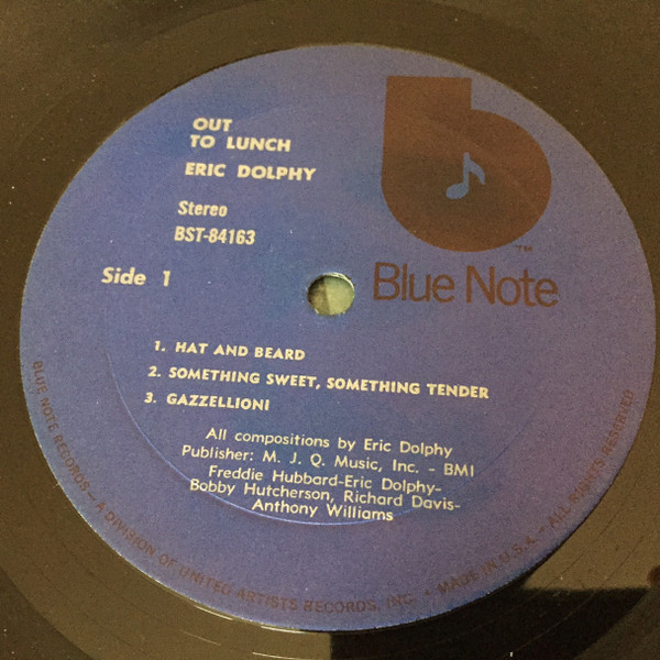 Eric Dolphy - Out To Lunch! | Blue Note (BST-84163) - 2 Eric Dolphy - Out To Lunch! | Blue Note (BST-84163) - 2