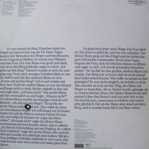 Wolfgang Ambros - Wie Im Schlaf | Bellaphon (BLPS 3333) - 2