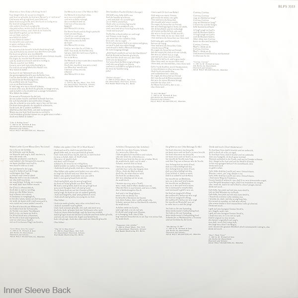 Wolfgang Ambros - Wie Im Schlaf | Bellaphon (BLPS 3333) - 4