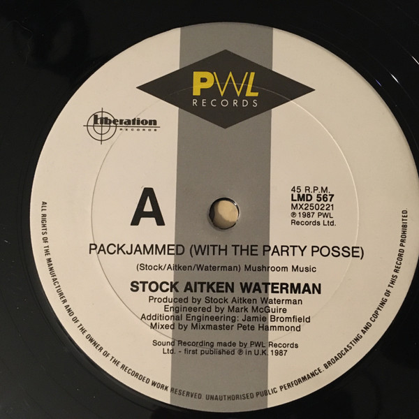 Stock, Aitken & Waterman - Packjammed (With The Party Posse) | Liberation Records (LMD 567) - 3 Stock, Aitken & Waterman - Packjammed (With The Party Posse) | Liberation Records (LMD 567) - 3