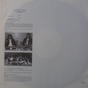 The Sabri Brothers - Ya Habib | Real World Records (RW LP 12) - 4 The Sabri Brothers - Ya Habib | Real World Records (RW LP 12) - 4