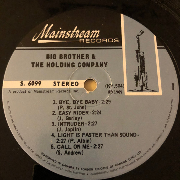 Big Brother & The Holding Company - Big Brother & The Holding Company | Mainstream Records (S/6099) - 3