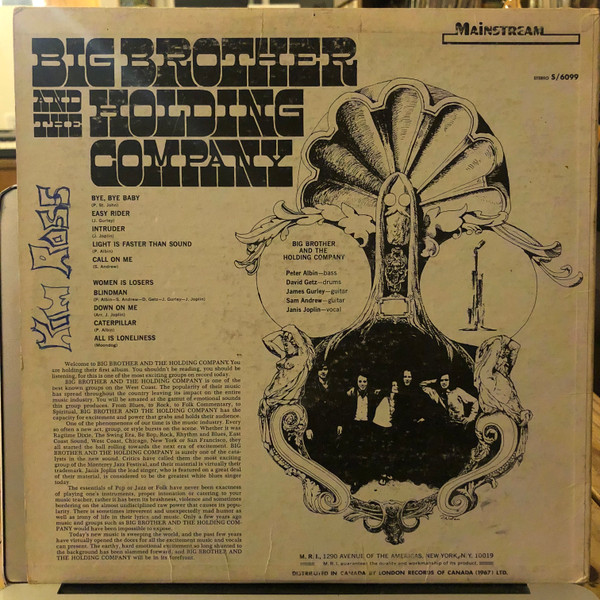 Big Brother & The Holding Company - Big Brother & The Holding Company | Mainstream Records (S/6099) - 2