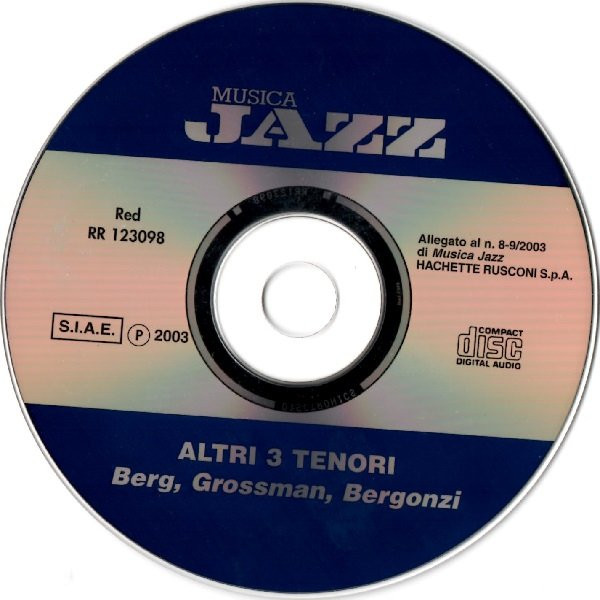 Bob Berg , Steve Grossman , Jerry Bergonzi - Altri 3 Tenori - Berg, Grossman, Bergonzi | Musica Jazz (Red RR 123098) - 4 Bob Berg , Steve Grossman , Jerry Bergonzi - Altri 3 Tenori - Berg, Grossman, Bergonzi | Musica Jazz (Red RR 123098) - 4