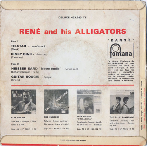 René And His Alligators - Telstar | Fontana (463.283 TE) - 2