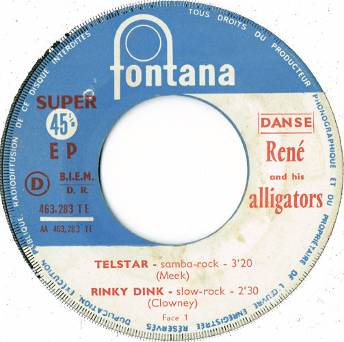 René And His Alligators - Telstar | Fontana (463.283 TE) - 3