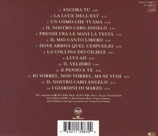 Lucio Battisti - Ancora Tu - Greatest Hits | RCA (74321 13983 2)