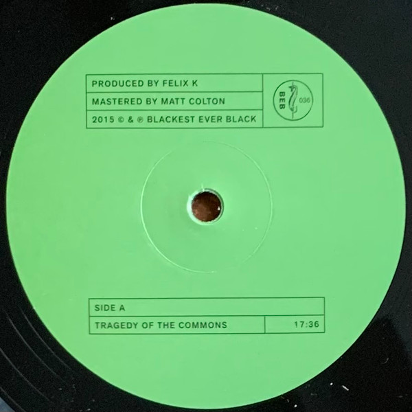 Felix K - Tragedy Of The Commons | Blackest Ever Black (BLACKEST036) - 4