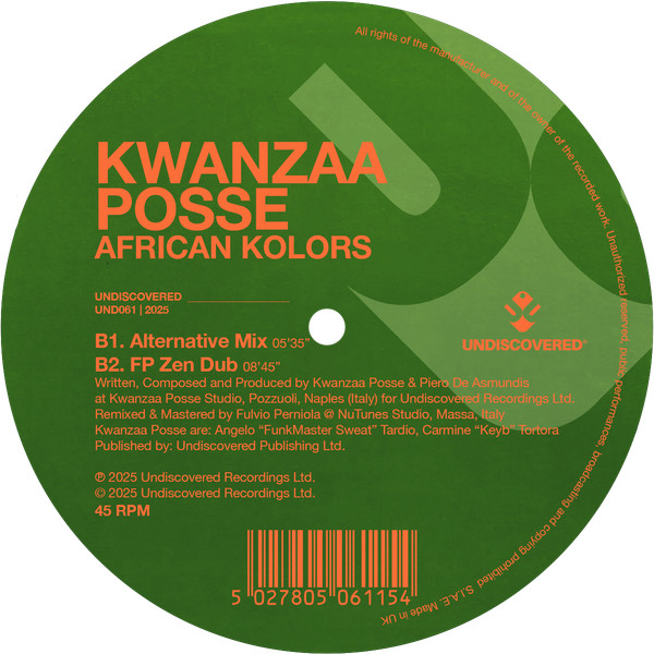 Kwanzaa Posse - African Kolors | Undiscovered (UND061) - 2 Kwanzaa Posse - African Kolors | Undiscovered (UND061) - 2