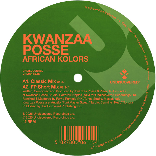 Kwanzaa Posse - African Kolors | Undiscovered (UND061) - main Kwanzaa Posse - African Kolors | Undiscovered (UND061) - main