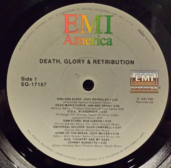 Various - Death, Glory And Retribution | EMI (SQ-17187) - 3 Various - Death, Glory And Retribution | EMI (SQ-17187) - 3
