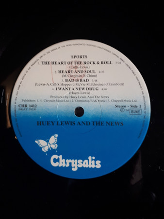 Huey Lewis & The News - Sports | Chrysalis (CHR 1412) - 2 Huey Lewis & The News - Sports | Chrysalis (CHR 1412) - 2
